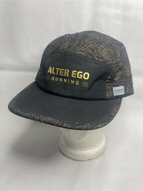Alter Ego Standard Cruiser Splash Gray Running Cap Adjustable Snapback Black Hat